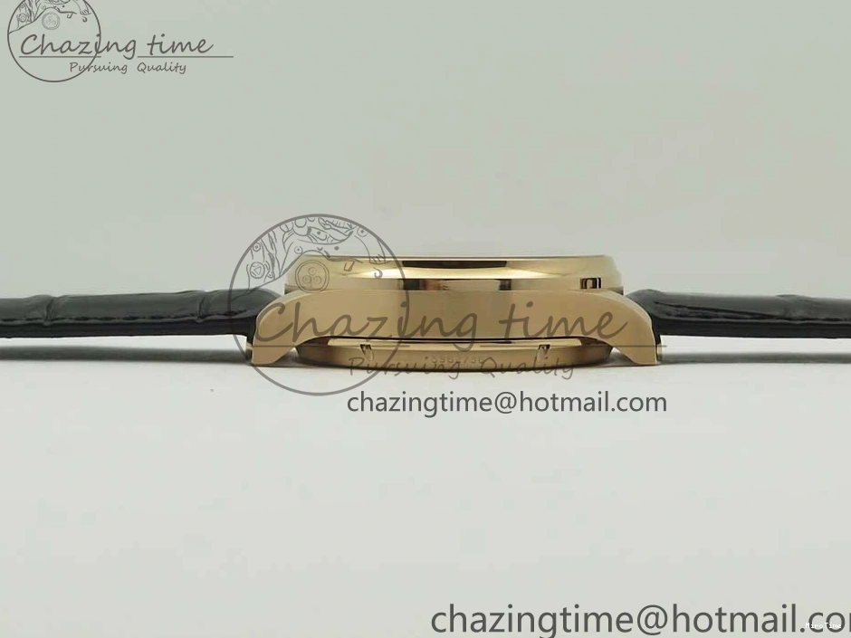 MIROTIME 0116 Portuguese Tourbillon IW5046 RG ZF Best Edition Gray Dial on Black Leather Strap SmoothTexture 7142